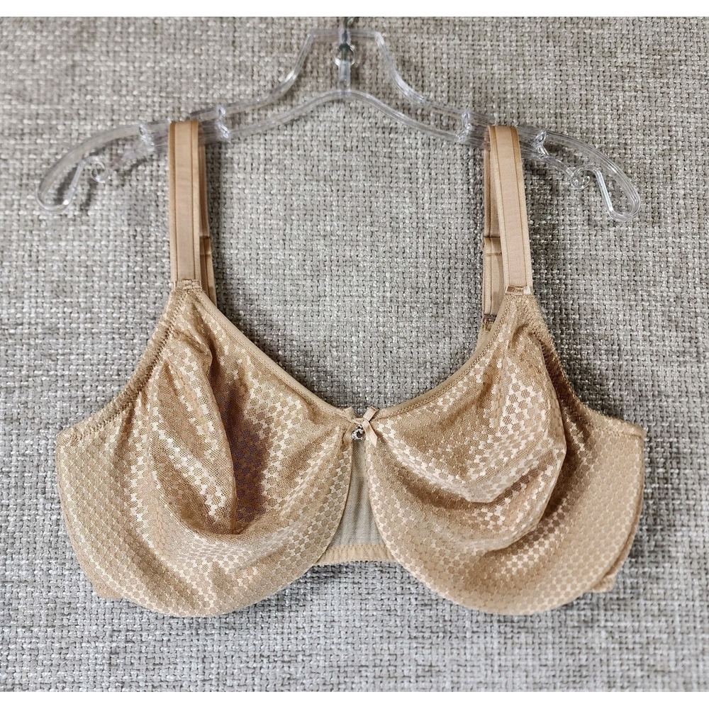 Chantelle C Magnifique Nouveau Bra Womens 38DDD Full Coverage Minimizer Nude